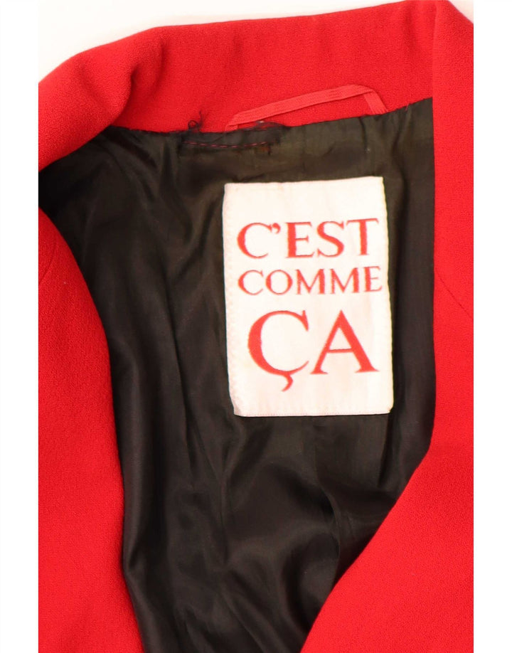 Sacou blazer pentru femei C'est Comme cu 2 nasturi UK 14 Medium Red