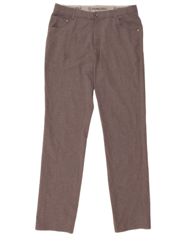 Puma Herren Slim Freizeithose W34 L36 Grau Polyester