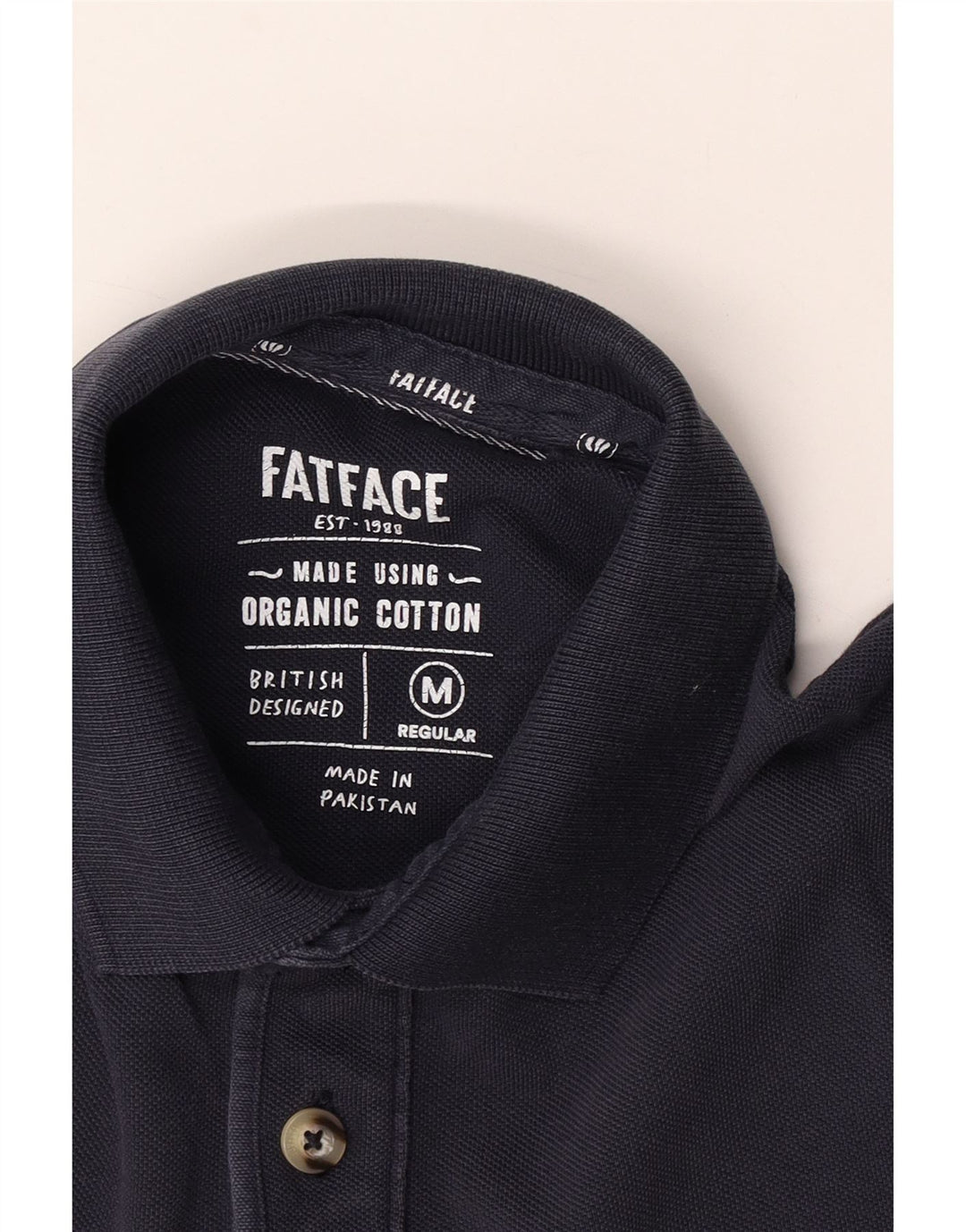 Cămașă polo pentru bărbați Fat Face Viscoză medie bleumarin