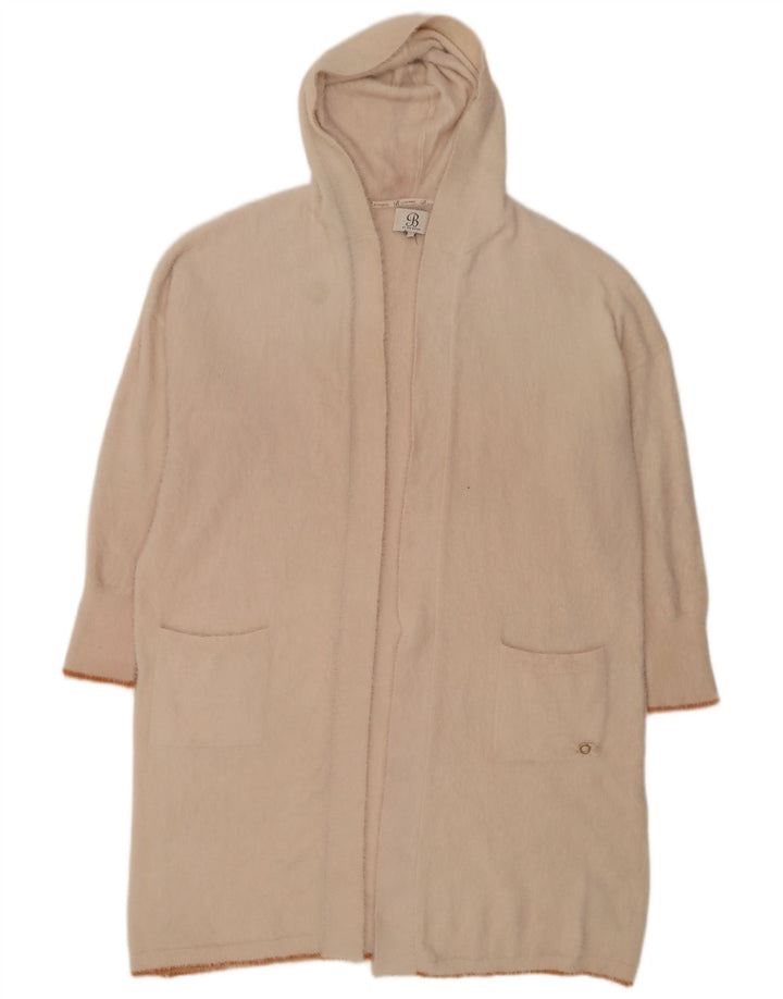 Ted Baker Womens Oversized Longline Open Cardigan Sweater UK 18 XL Beige