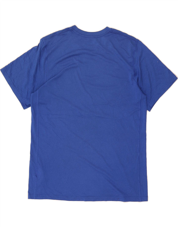 NIKE Mens Dri Fit Graphic T-Shirt Top Large Blue Polyester Vintage Nike and Second-Hand Nike from Messina Hembry 