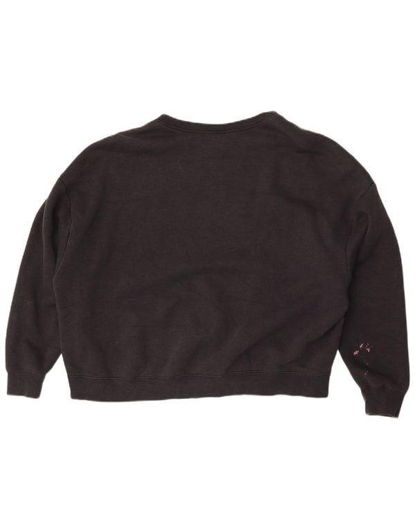 Pulover supradimensionat Nike Air Graphic pentru femei UK 16 Large Negru