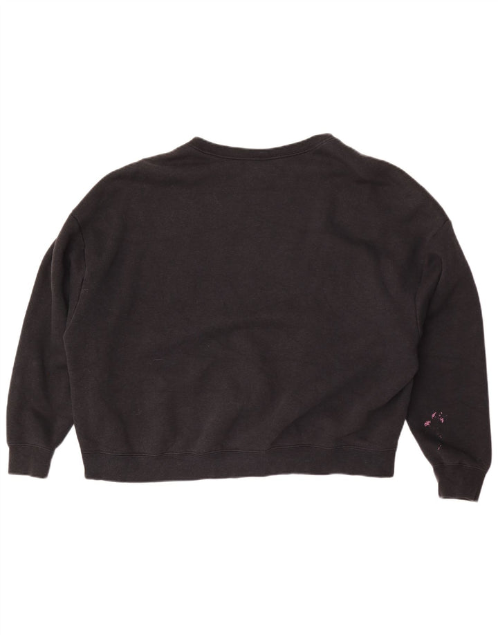Nike Womens Air Graphic Oversized Sweatshirt Jumper UK 16 Large Black