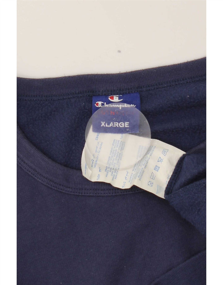 Champion Mens Sweatshirt Jumper XL Navy Blue Cotton