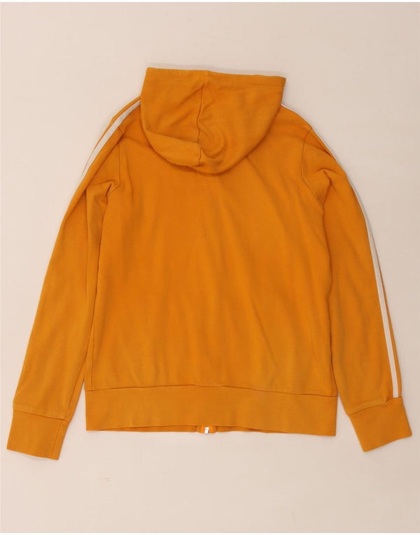 Adidas Womens Zip Hoodie Sweater UK 16 Large Orange