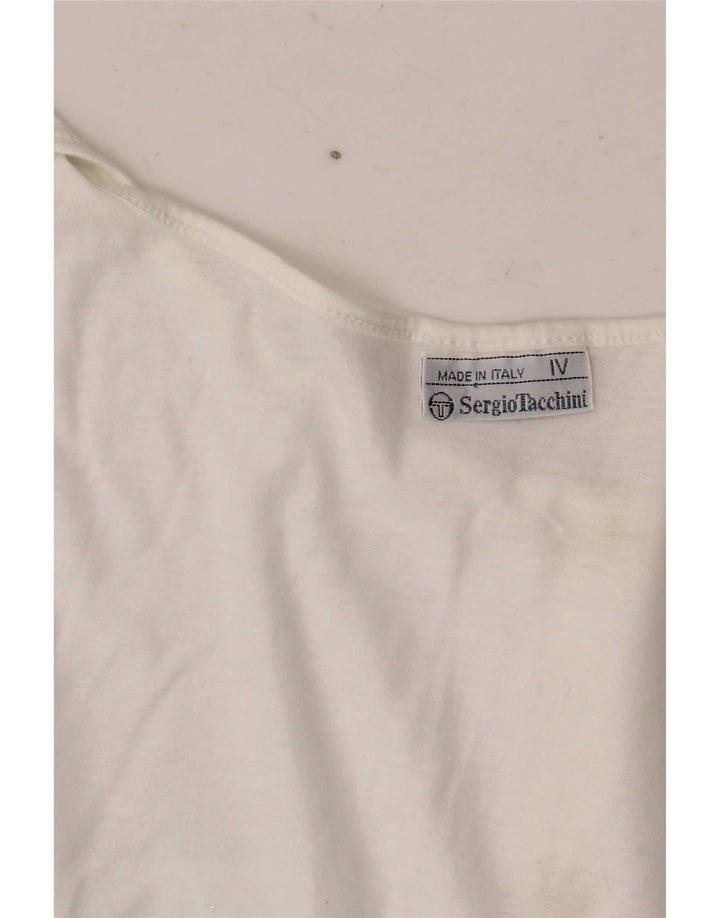 Sergio Tacchini Dame ærmeløs bluse Top UK 14 Large White