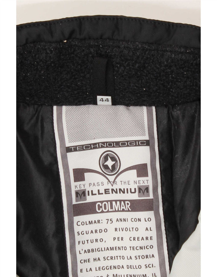 Colmar Womens Hooded Ski Jacket IT 44 Medium White Colourblock Polyamide