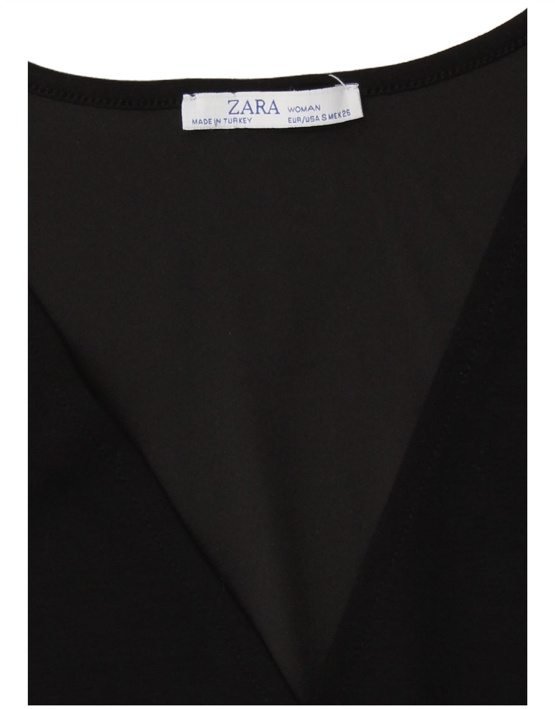 Zara Womens Regular Basic Dress UK 10 Small Black