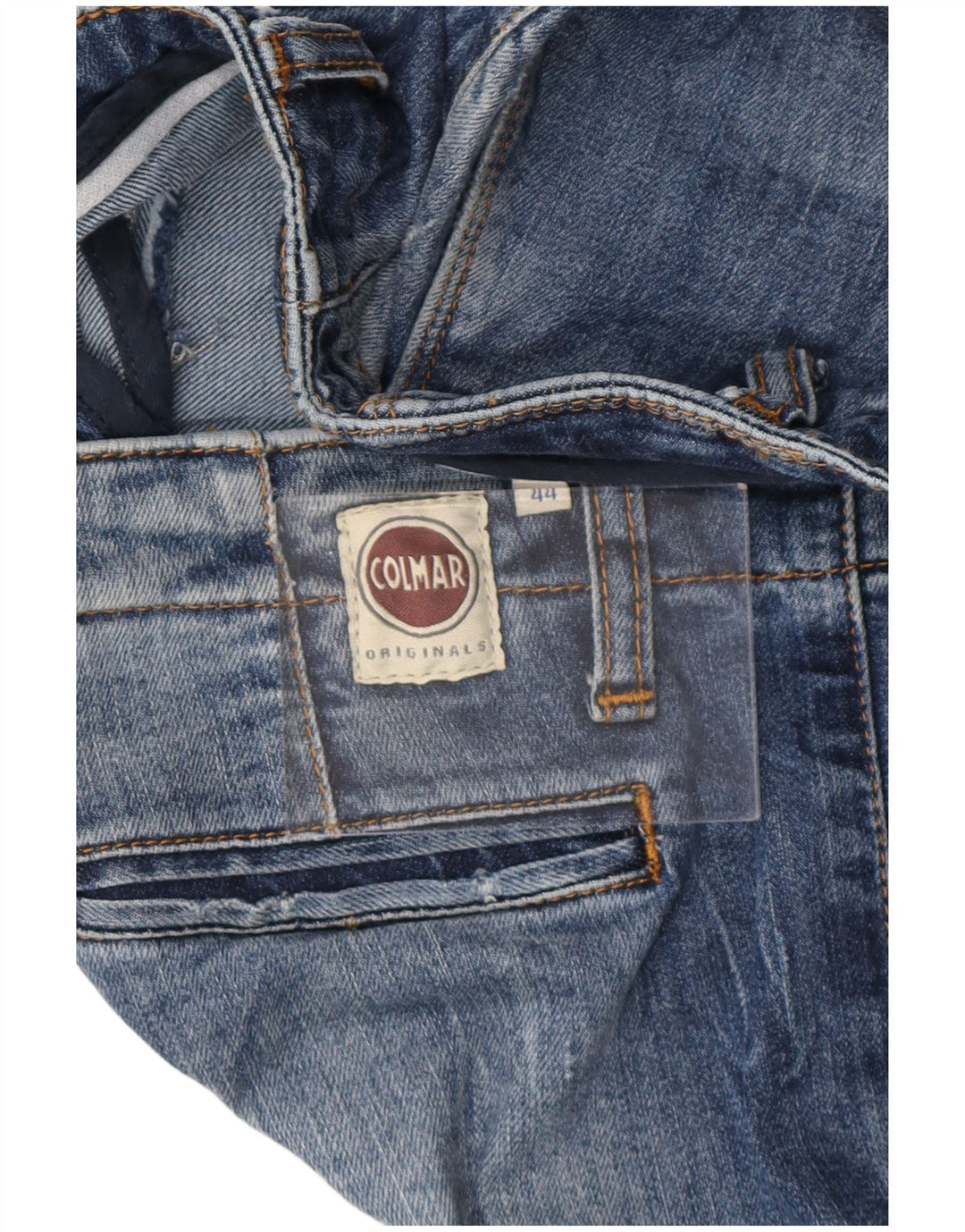 Colmar Womens Distressed Slim Cropped Jeans IT 44 Medium W30 L26 Blue