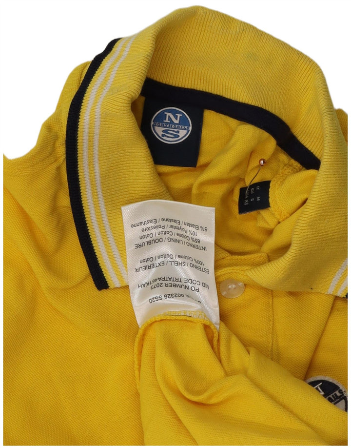 North Sails Mens Polo Shirt Small Yellow Cotton