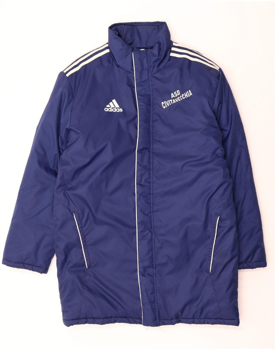 Ανδρικό γραφικό παλτό ADIDAS UK 38/40 μεσαίο μπλε πολυαμίδιο