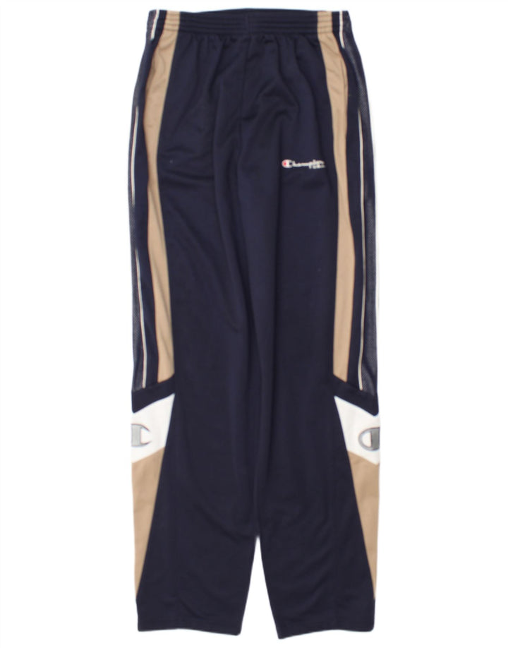 Champion Mens Graphic Tracksuit Trousers Medium Navy Blue Colourblock
