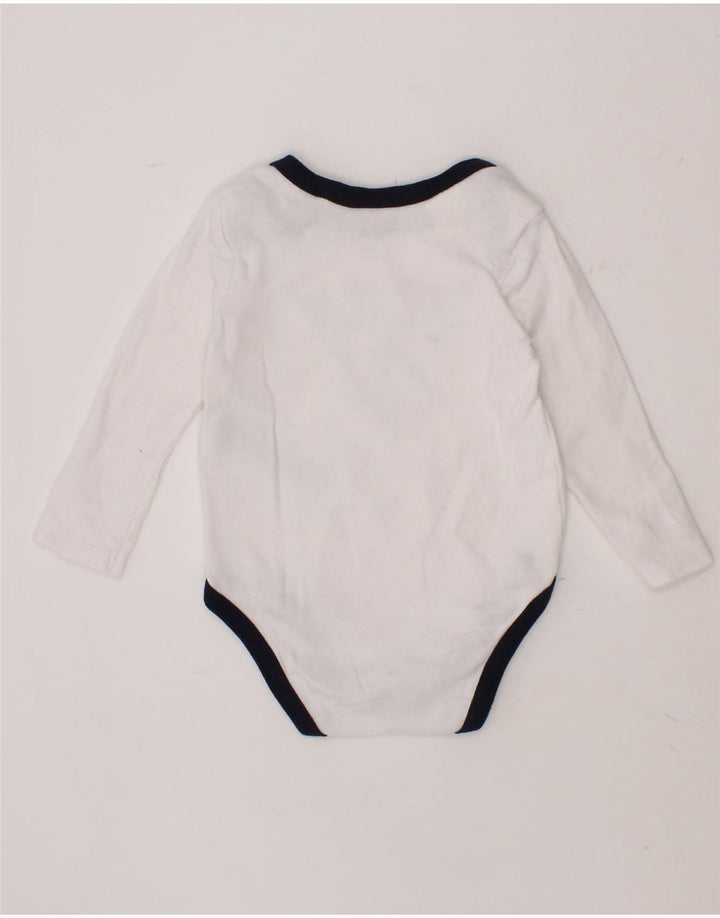 GUESS Baby Boys Graphic Bodysuit 6-9 Months White Cotton Vintage Guess and Second-Hand Guess from Messina Hembry 
