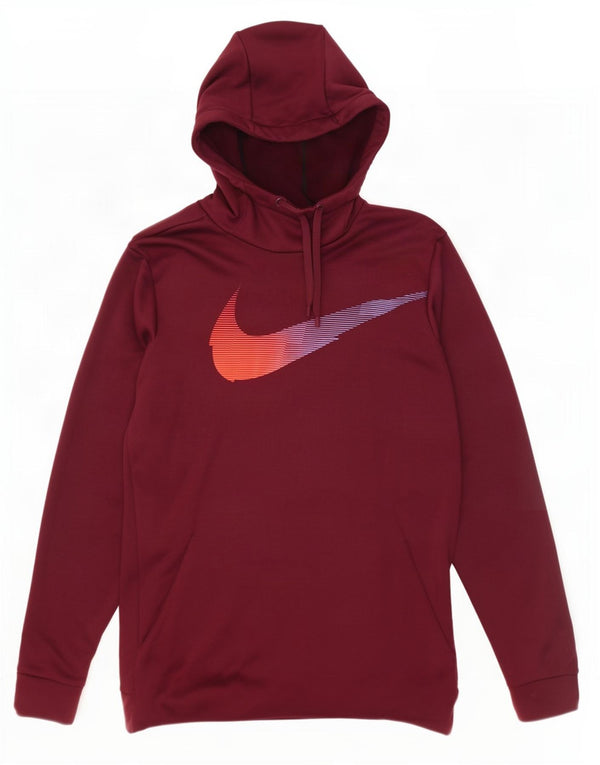 Suéter Nike masculino Dri Fit Graphic com capuz grande marrom poliéster