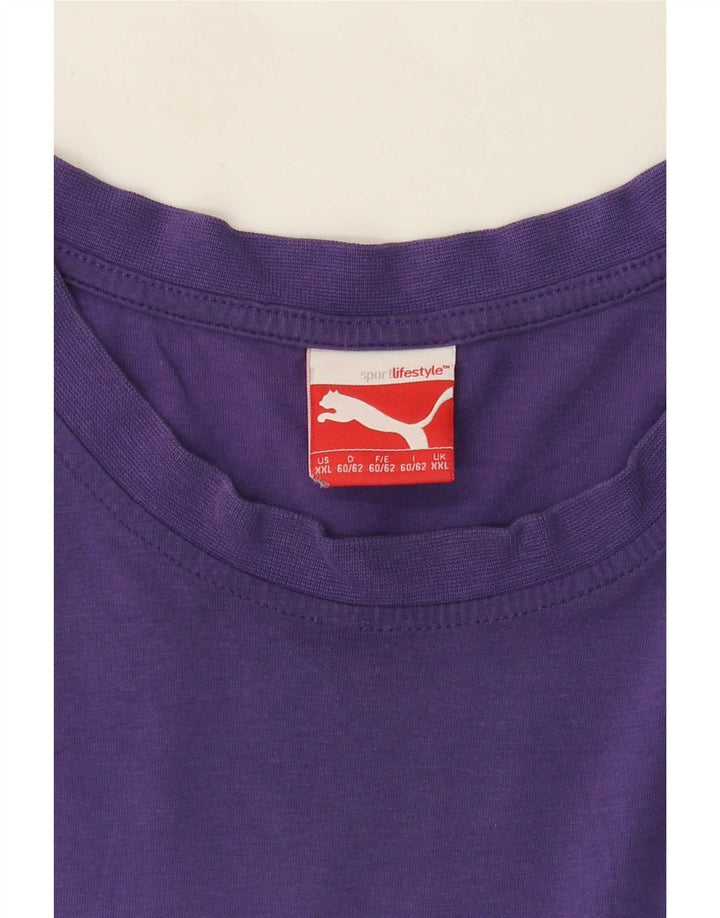 Puma Herre T-Shirt Top 2XL Lilla