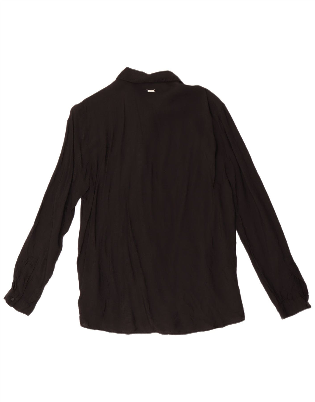 Armani Exchange Damen Hemdbluse UK 14 Große schwarze Viskose