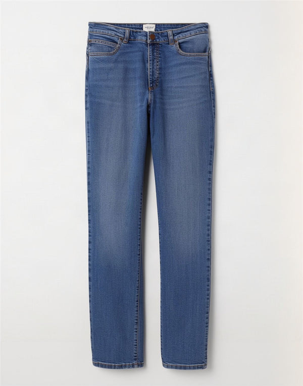 White Stuff Blugi drepti pentru femei UK 12 Medium L30 L30 Bumbac albastru