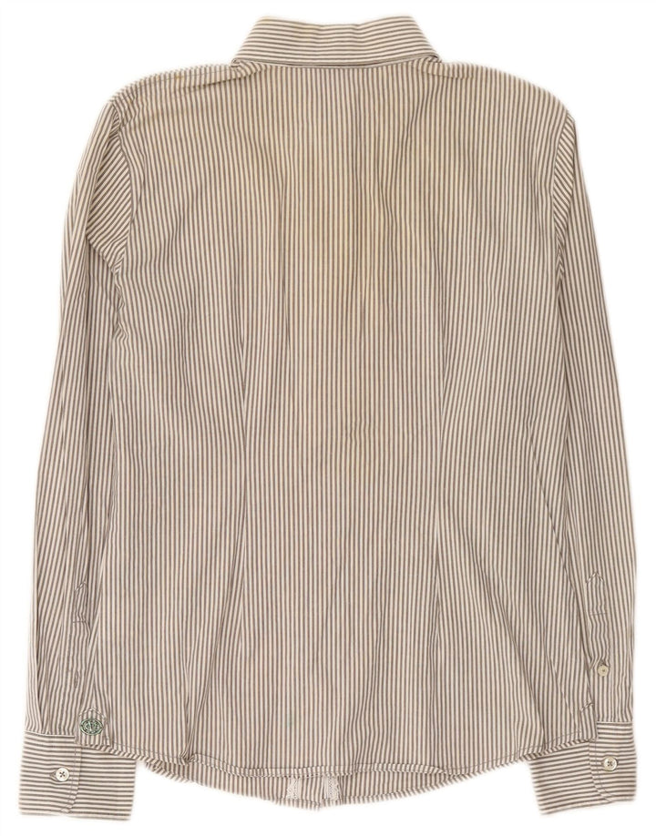 Marlboro Classics Womens Shirt EU 44 XL Grey Pinstripe Cotton