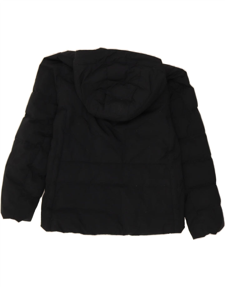 ABERCROMBIE & FITCH Womens Hooded Padded Jacket UK 14 Medium Black Vintage Abercrombie & Fitch and Second-Hand Abercrombie & Fitch from Messina Hembry 
