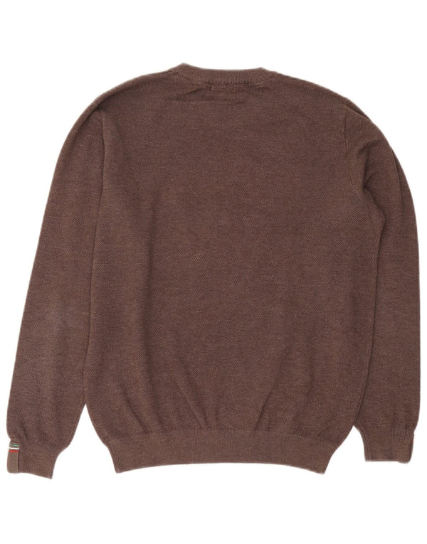 Avirex Womens Crew Neck Jumper Sweater UK 18 XL Brown