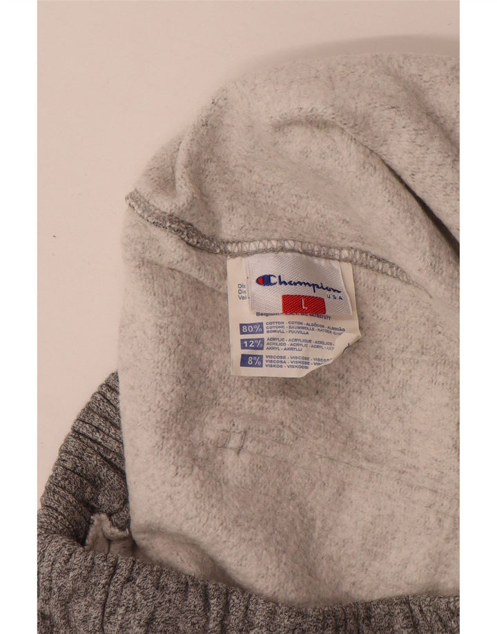 Champion Mens Tracksuit Trousers Large Grey Flecked Cotton