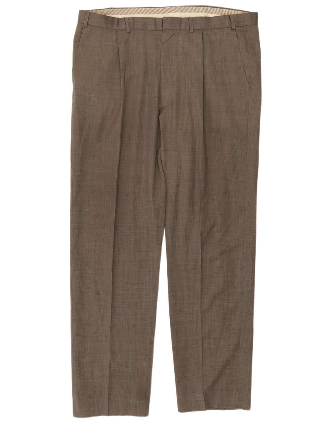 Marks & Spencer Mens Straight Suit Trousers W40 L32 Grey