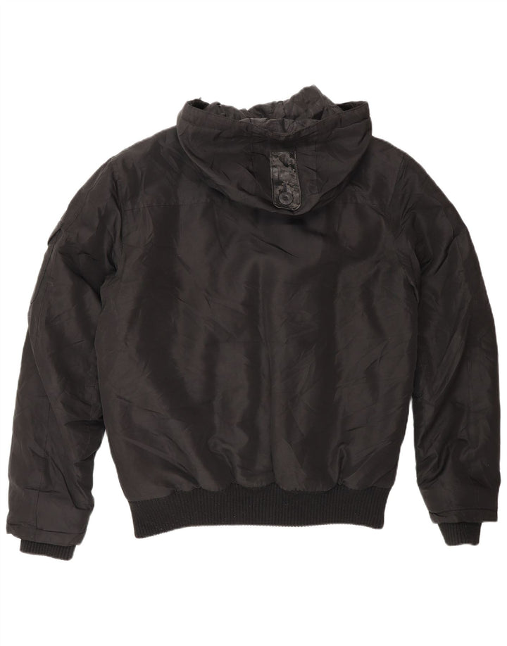 Jack & Jones Veste Bomber À Capuche Homme UK 36 Small Noir Polyamide