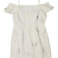 FRENCH CONNECTION Womens Off Shoulder Dress UK 12 Medium  White