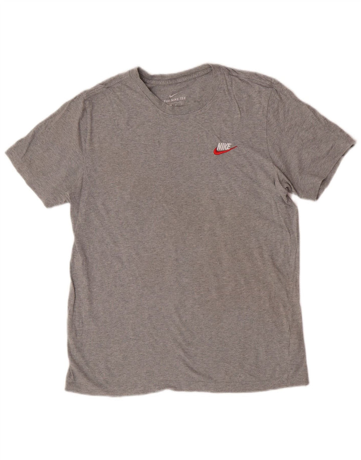 Nike Mens T-Shirt Top Medium Grey Cotton