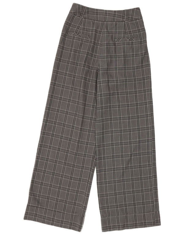 Topshop γυναικείο ψηλόμεσο παντελόνι UK 8 Small W26 L28 Grey Check