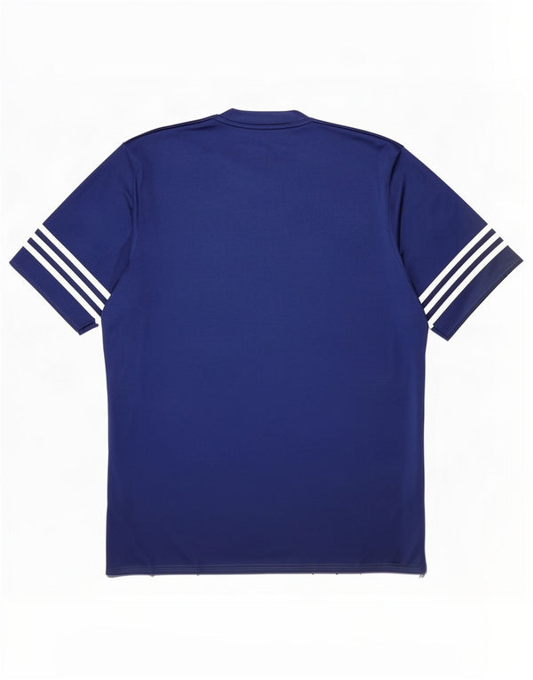 T-shirt Adidas Climalite da uomo Top XL in poliestere blu navy
