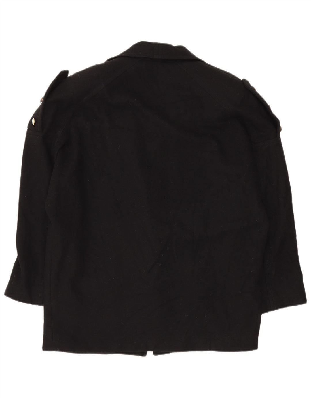 Luisa Spagnoli Womens Oversized Military Blazer Jacket UK 10 Small Black