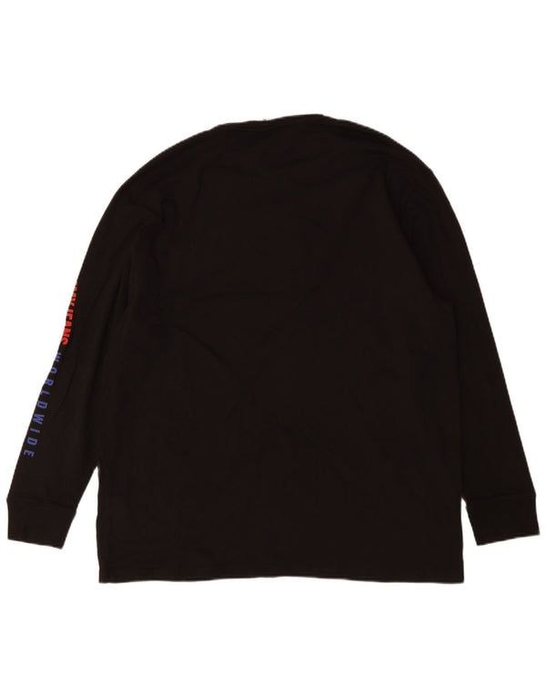 Tommy Hilfiger Herre Grafisk Top Langærmet Medium Sort Bomuld