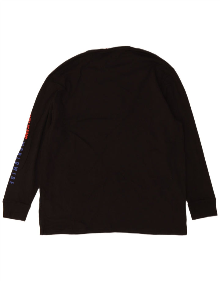 Tommy Hilfiger Mens Graphic Top Long Sleeve Medium Black Cotton