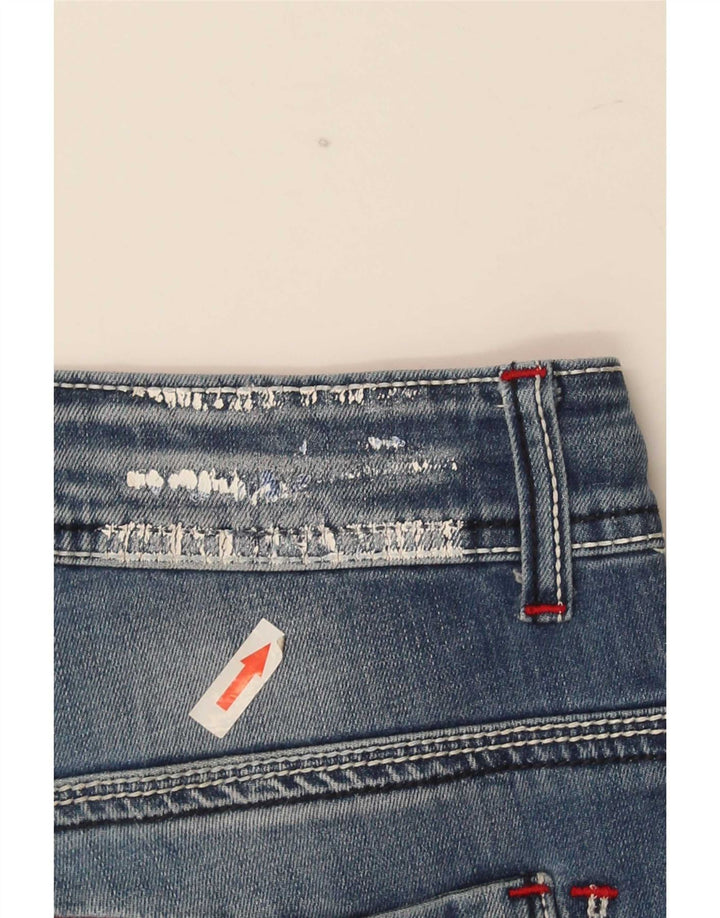 Damskie spodenki jeansowe Vintage IT 44 Medium W32 Niebieskie bawełniane