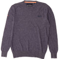 Superdry Mens Crew Neck Jumper Sweater Medium Navy Blue Cotton