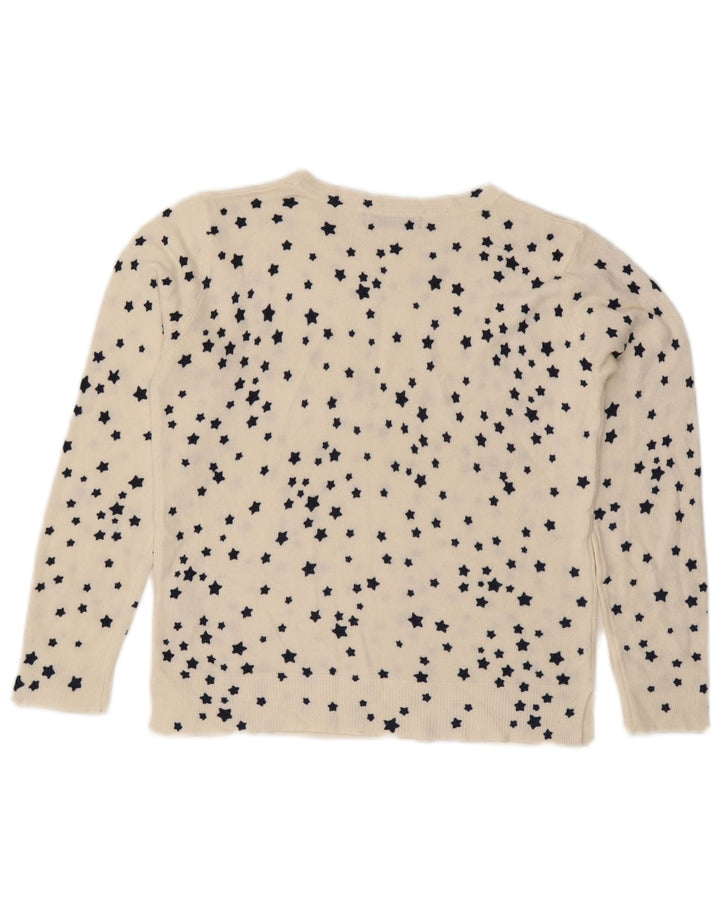 Marks & Spencer Pull col bateau pour femme UK 10 Petit Blanc
