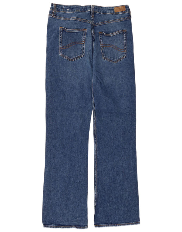 Fat Face Dame Bootcut Jeans UK 12 Medium W30 L29 Blå Bomuld