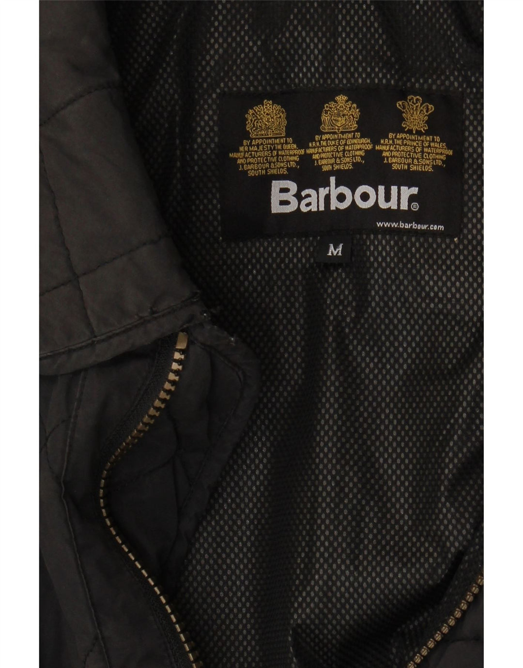 Barbour Herren Steppjacke UK 38 Medium Schwarz