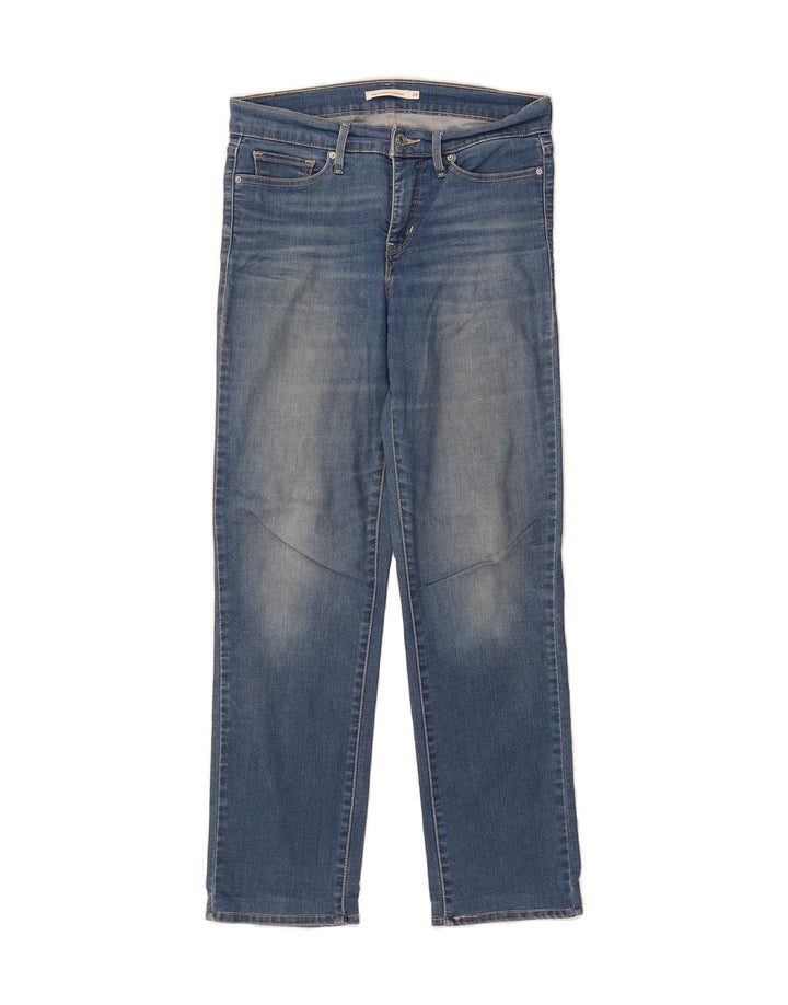 LEVI'S Womens 314 Shaping Straight Jeans W28 L29 Blue Cotton Vintage Levi's and Second-Hand Levi's from Messina Hembry 