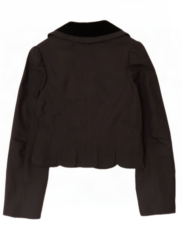 Giacca blazer da donna All Saints UK 12 Lana color block nera media