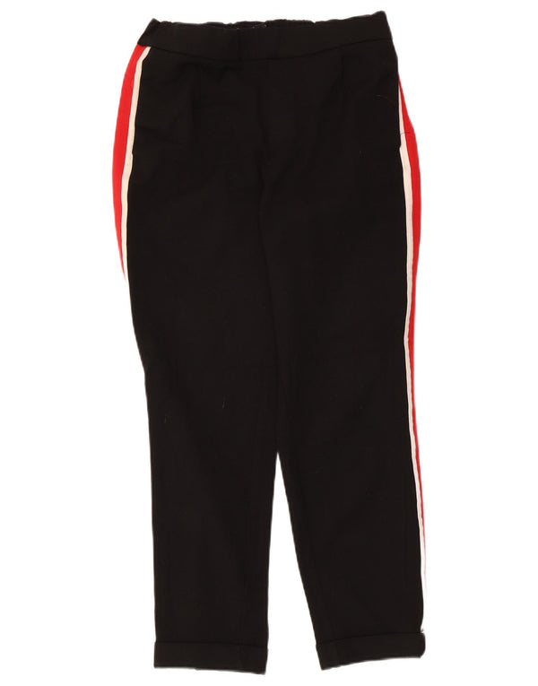 Gerade Chino-Hose für Damen von Zara, XS, W24, L24, Schwarz, Colourblock-Polyester