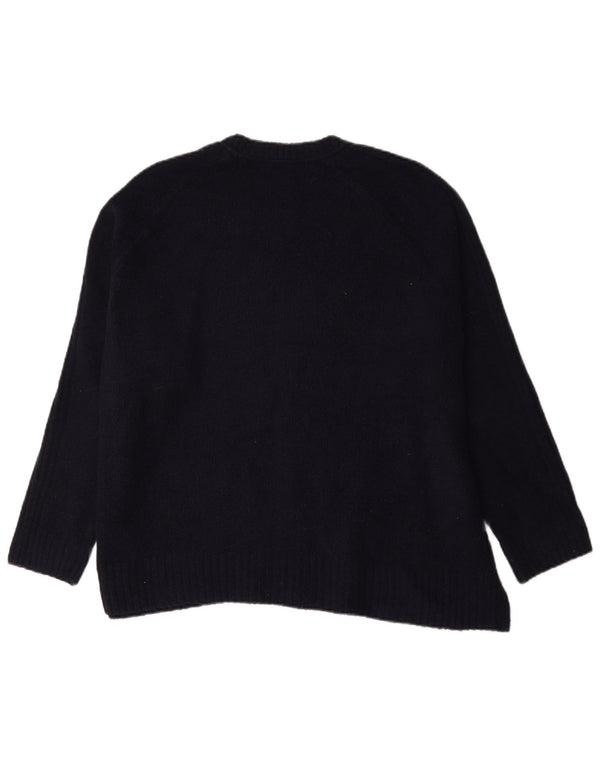 Marks & Spencer Γυναικείο πουλόβερ με λαιμόκοψη UK 18 XL Navy Blue