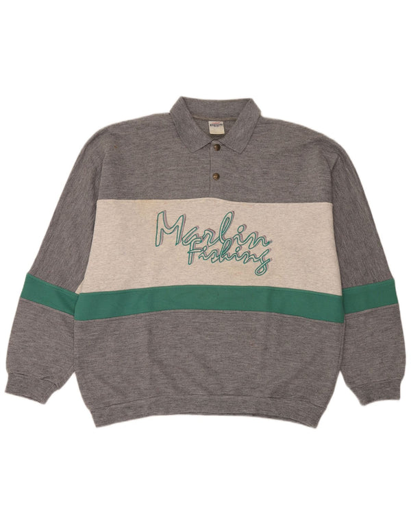 Felpa grafica da uomo Campagnolo Jumper UK 44 XL Gray Colourblock