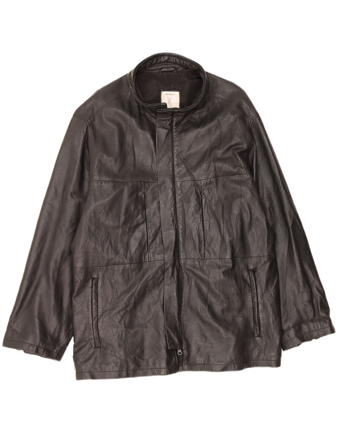 CONBIPEL Мужская кожаная куртка IT 54 2XL Черная кожа
