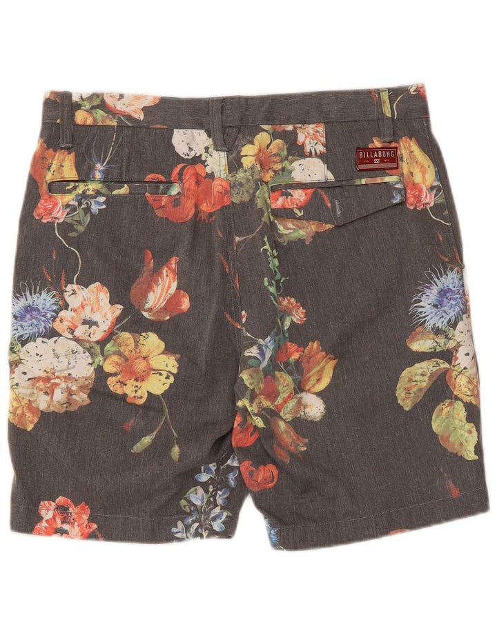Pantaloni scurți chino pentru bărbați Billabong W30, gri mediu, poliester floral