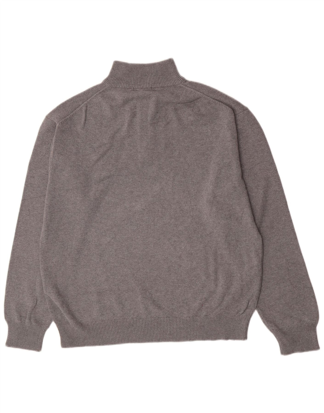 Gant Herre Zip Neck Jumper Sweater 2XL Grå Bomuld