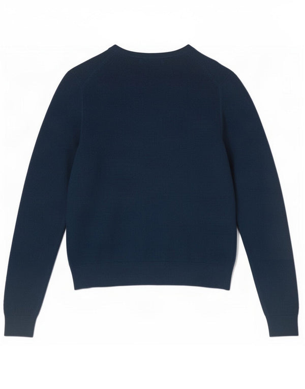 Maglione cardigan da donna Marks & Spencer UK 12 Viscosa blu navy medio