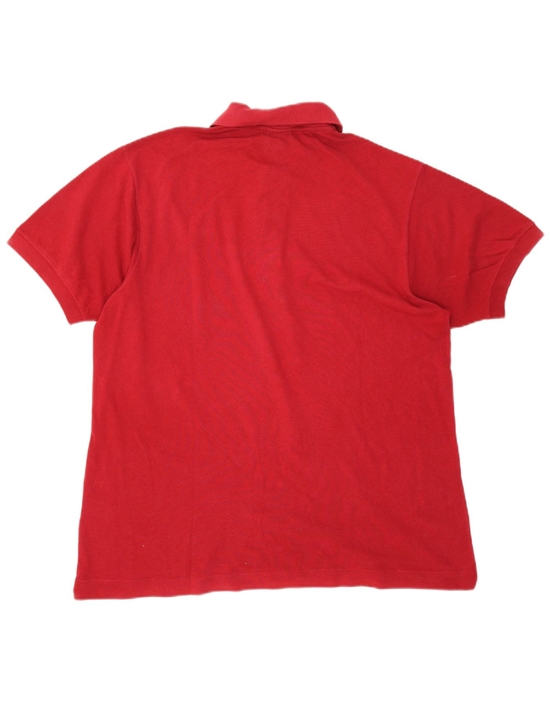 Lacoste Mens Polo Shirt Size 6 XL Red Cotton