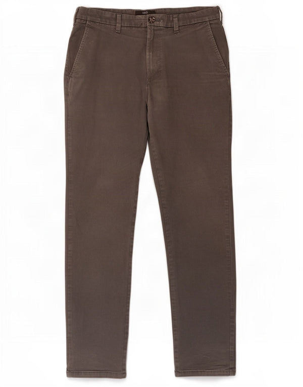 Marks & Spencer Pantalones chinos ajustados para hombre W32 L31 Algodón gris